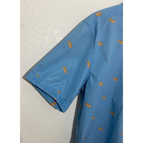 Public Art Ice Cream Sandwich Button Down Men Shirt Size XXL Stretch Art To Wear - Picture 2 of 10